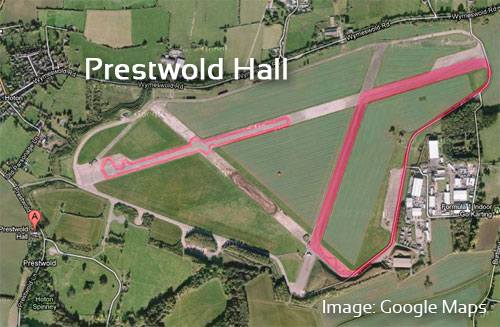 Prestwold Hall Circuit Map
